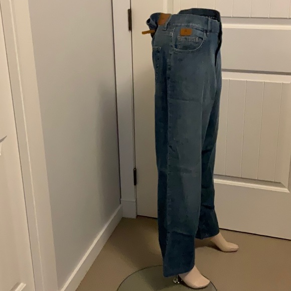 Burberry London Women’s Linen/Cotton Wide Leg Trouser Size 38R - Picture 3 of 12